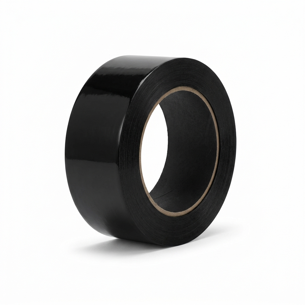 Roll of Paktec black carton sealing tape