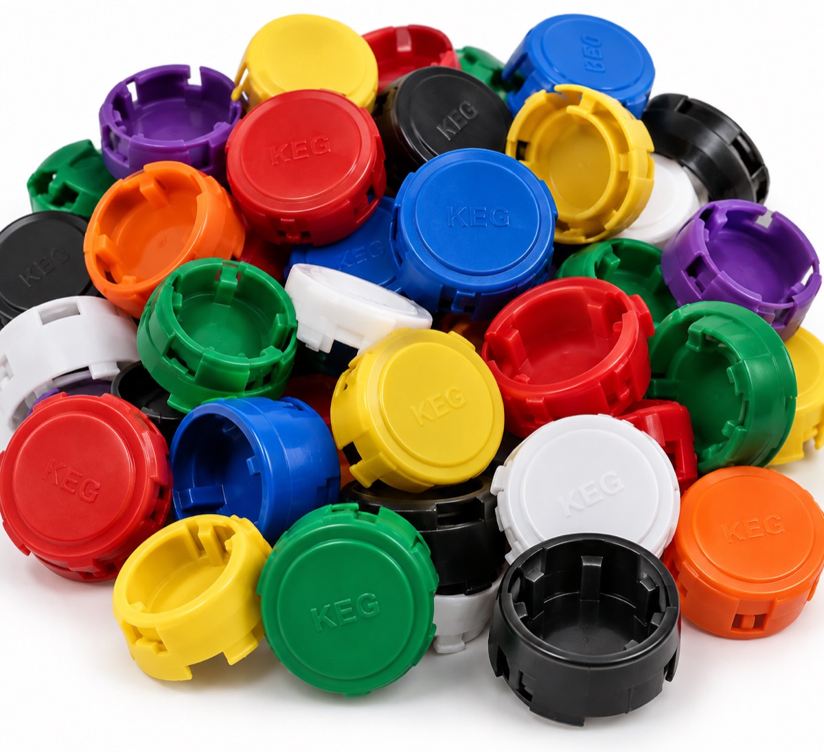 Plastic keg caps