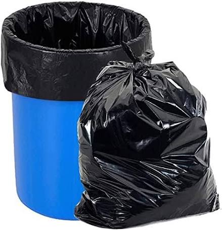 Roll of black garbage bags
