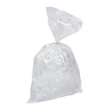 Clear plain poly pound bags