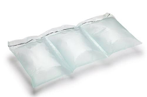 Chain of inflated air pillows