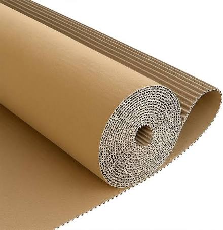 Roll of single face corrugated wrap