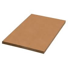 Stack of flat corrugated sheets