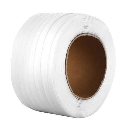 Roll of woven cord strapping