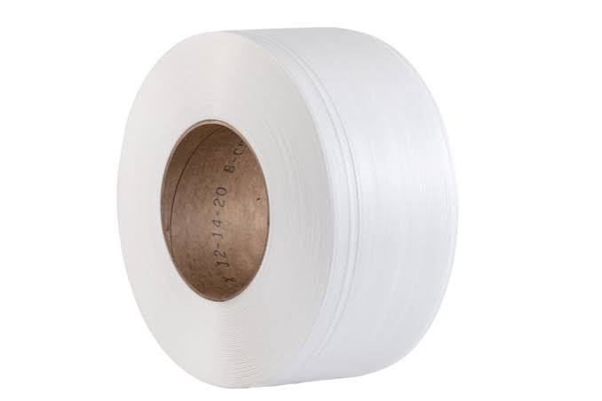 Coil of polypropylene strapping