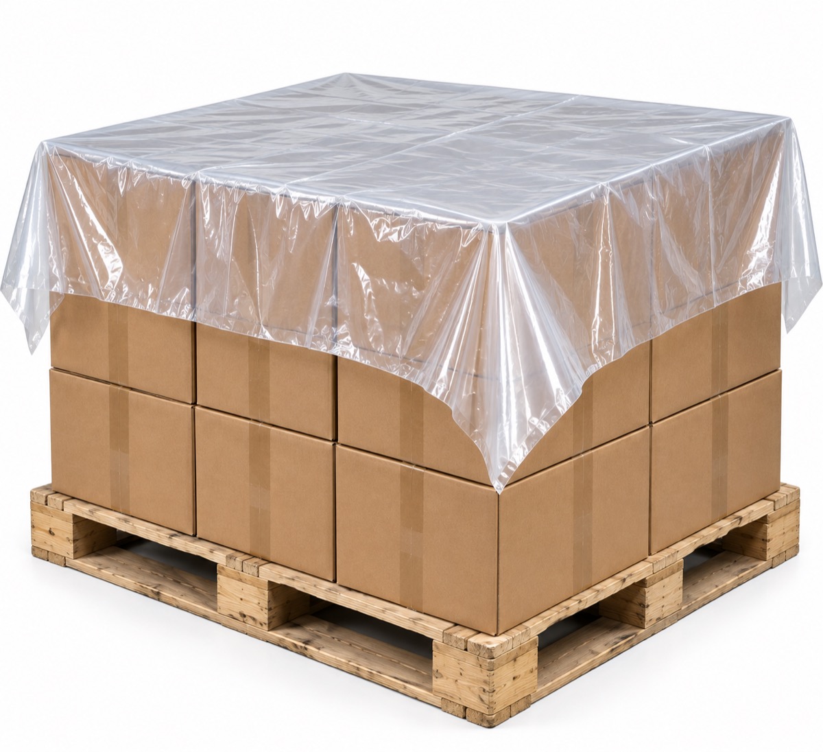 Clear pallet top cover
